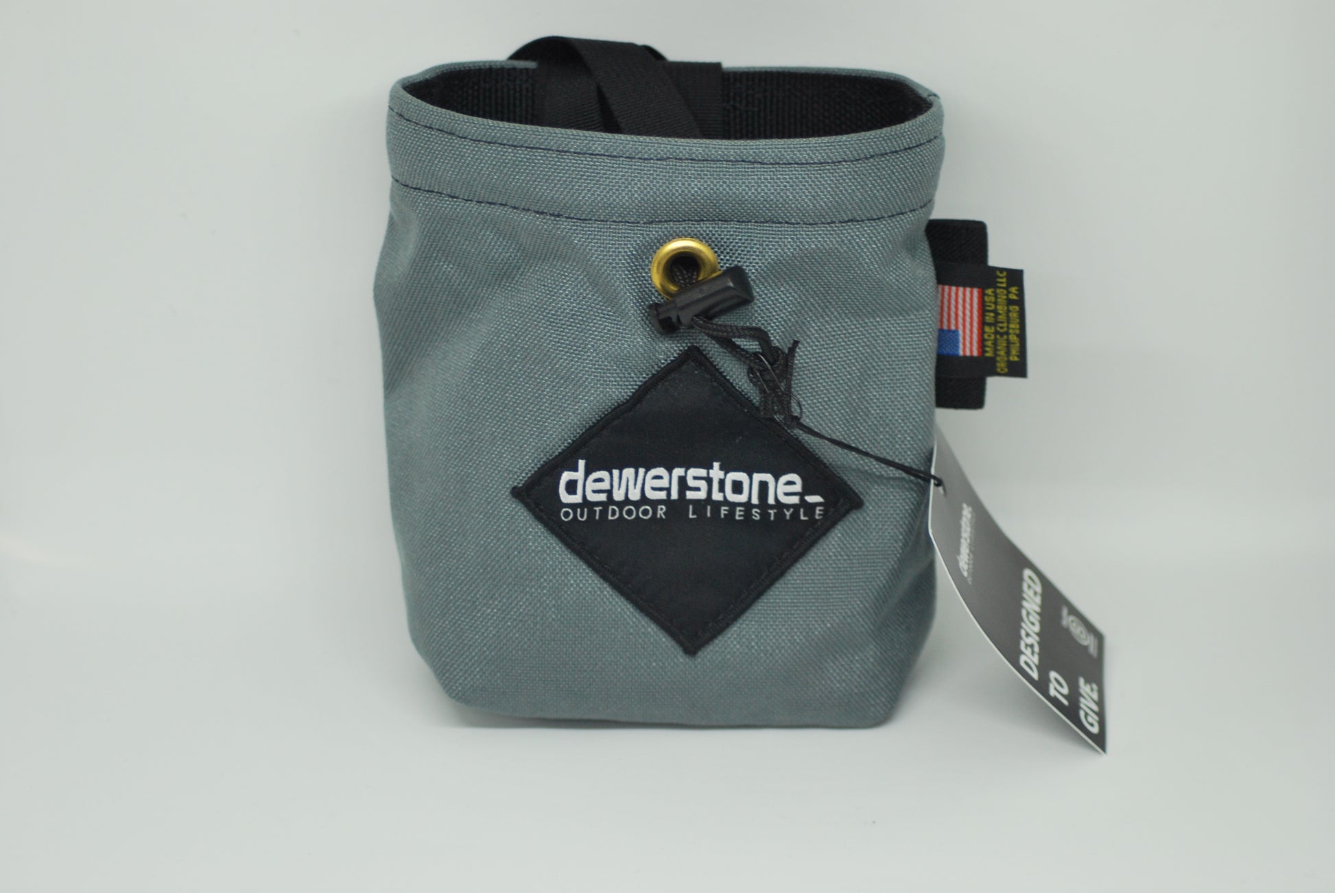 Grey Climbing chalk bag